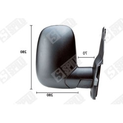 Rétroviseur Droit Pour Ford Transit Autobus/Autocar Camionnette 1053410