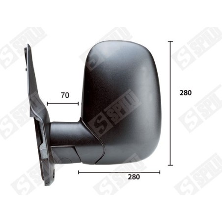 Rétroviseur Gauche Pour Ford Transit Autobus/Autocar Camionnette 1053418