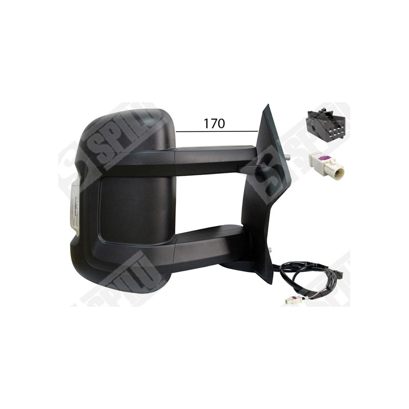 Rétroviseur Droit Pour Peugeot Fiat Ducato Autobus/Autocar Citroën 8153 X2