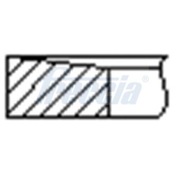 1 Jeu de Segments de Piston Pour Ford Transit  61 93 38 2