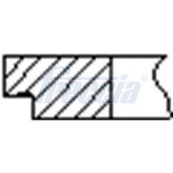 1 Jeu de Segments de Piston Pour Peugeot 207 Fiat Ford Citroën AV6Q6148-AA