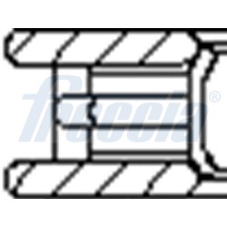 1 Jeu de Segments de Piston Pour VW Audi 80 Avant 100 A4 A6 Seat 053 198 151 C