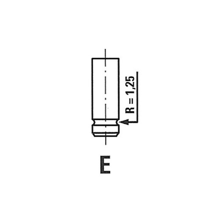 Soupape d'échappement Pour Renault Clio I II 13202-00QAH 7700862480 7701469269