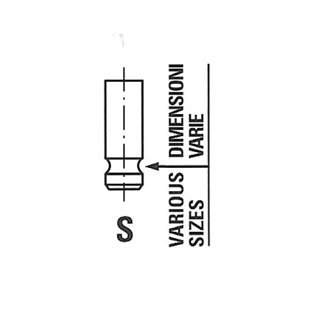 Soupape d'Admission Pour Peugeot 208 I II Opel Citroën DS 9819057680 9801960980
