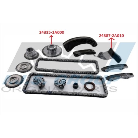 Kit Chaine de Distribution Pour Hyundai i10 i20 Active Coupé Hatchback Van i30