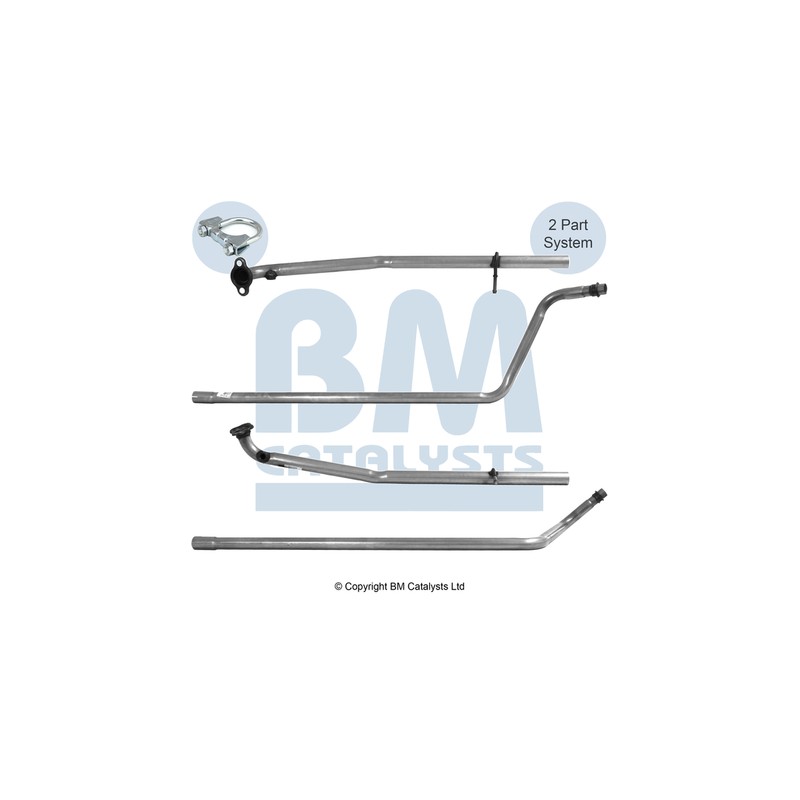 Tuyau d'échappement Pour Peugeot Toyota Aygo Citroën 1717CY 174100Q010
