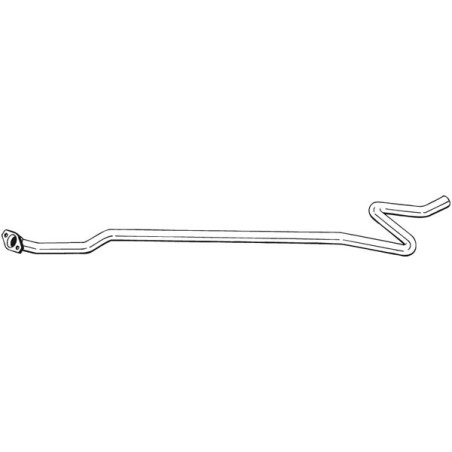Tuyau d'échappement Pour Citroën C2 Enterprise 1717V7