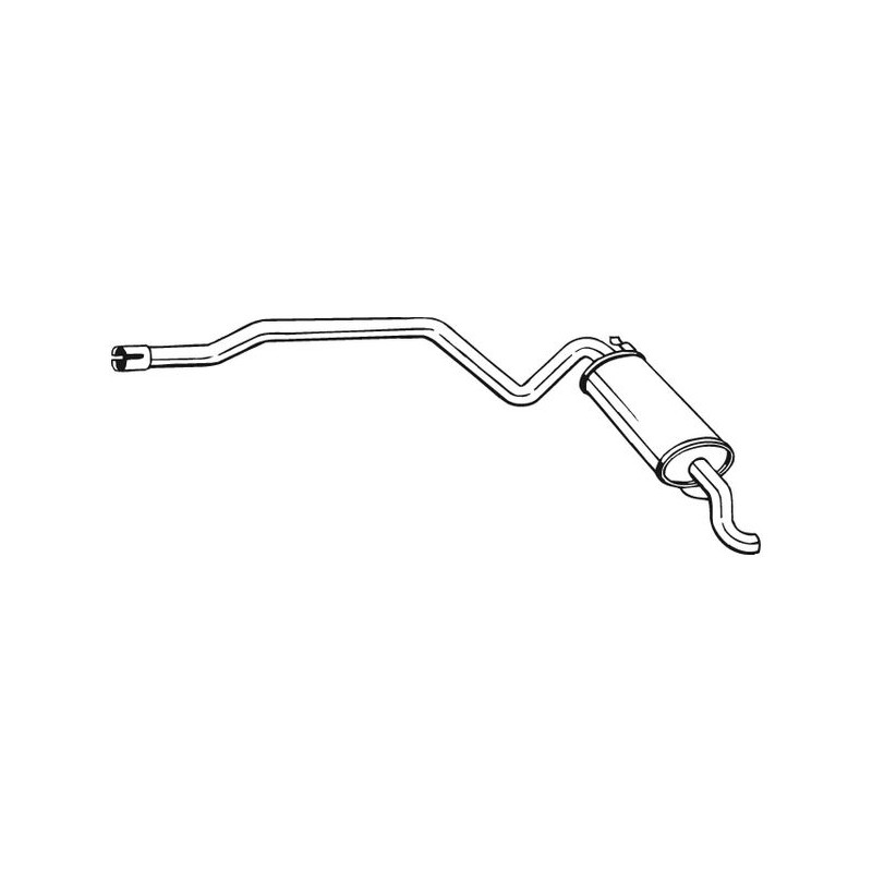 Silencieux d'échappement Arrière Pour Fiat Seicento/600 51744829 73501572