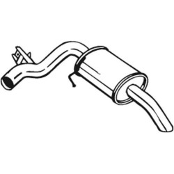 Silencieux d'échappement Arrière Pour BMW 1 18307791929 18307796570