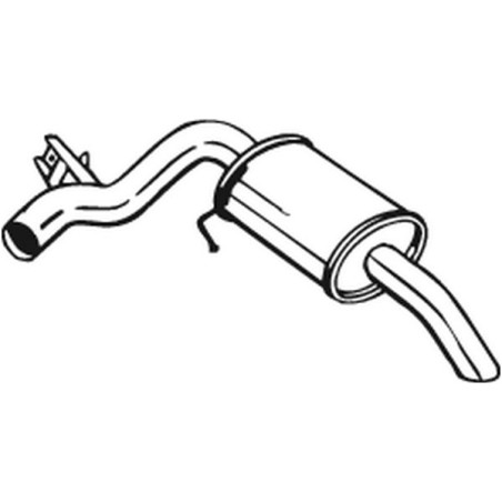 Silencieux d'échappement Arrière Pour BMW 1 18307791929 18307796570