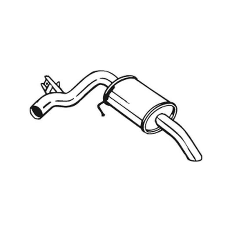 Silencieux d'échappement Arrière Pour BMW 1 18307791929 18307796570