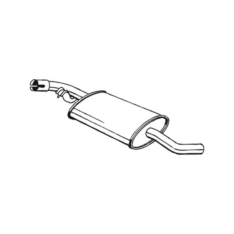 Silencieux d'échappement Central Pour VW Transporter IV 074253409A