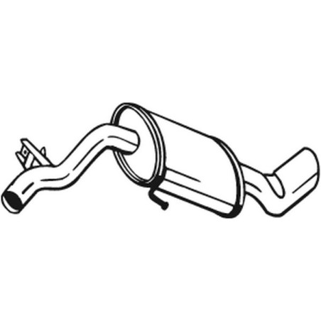 Silencieux d'échappement Arrière Pour BMW 1 18307802746 18307805690