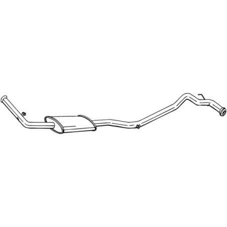 Silencieux d'échappement Central Pour Renault Trafic 6006004635