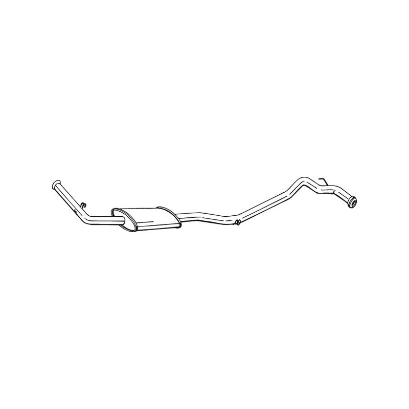 Silencieux d'échappement Central Pour Renault Trafic 6006004635