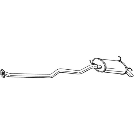 Silencieux d'échappement Arrière Pour Hyundai Santa Fé I 2870026500