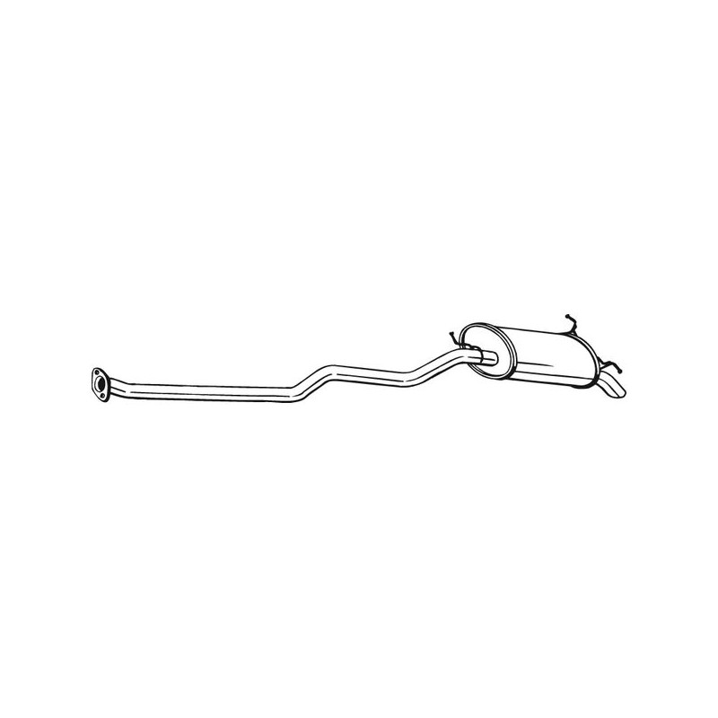 Silencieux d'échappement Arrière Pour Hyundai Santa Fé I 2870026500