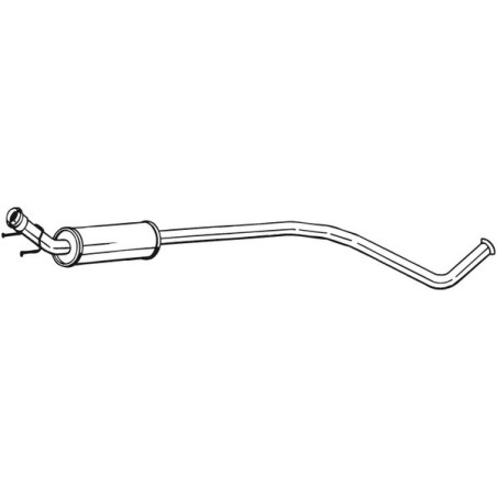 Silencieux d'échappement Central Pour Peugeot 308 I 3008 Monospace Citroën