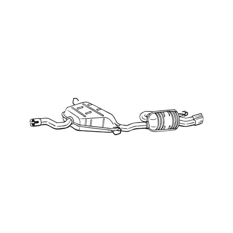 Silencieux d'échappement Arrière Pour Fiat Barchetta 7768951