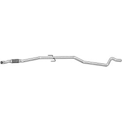 Tuyau d'échappement Pour Opel Corsa D - Vauxhall