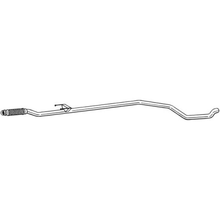 Tuyau d'échappement Pour Peugeot 206+ 1717TP