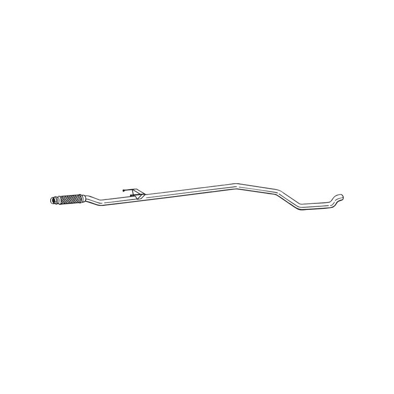 Tuyau d'échappement Pour Peugeot 206+ 1717TP