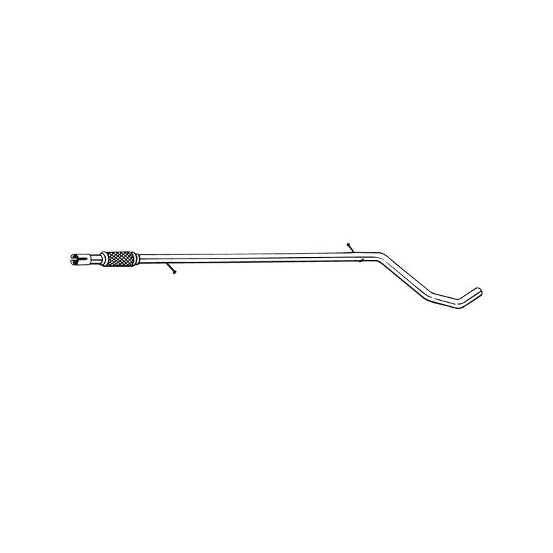 Tuyau d'échappement Pour Fiat 500 C Panda - Ford KA
