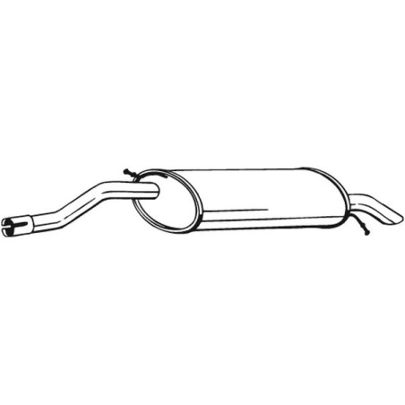 Silencieux d'échappement Arrière Pour Citroën C5 Camionnette/I 1726RV