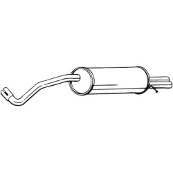 Silencieux d'échappement Arrière Pour Seat Ibiza III 6L6253609G