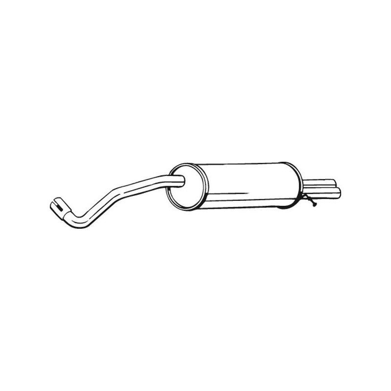 Silencieux d'échappement Arrière Pour Seat Ibiza III 6L6253609G