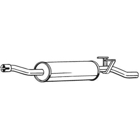Silencieux d'échappement Central Pour MERCEDES Sprinter 3,5-T Autobus/Autocar