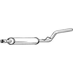 Silencieux d'échappement Central Pour VW Caddy III Monospace 2K3253209A