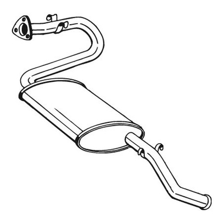 Silencieux d'échappement Arrière Pour Peugeot Boxer Citroën