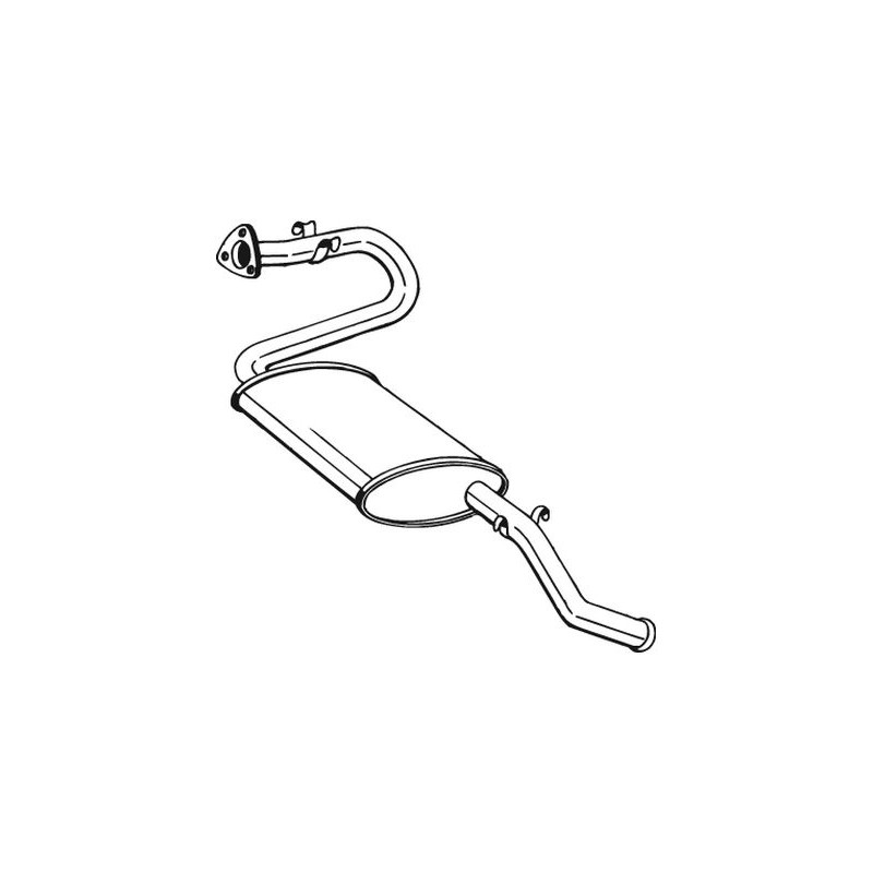Silencieux d'échappement Arrière Pour Peugeot Boxer Citroën