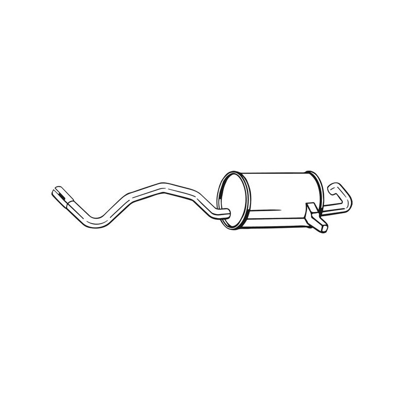 Silencieux d'échappement Arrière Pour Renault Megane II 8200189574