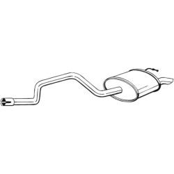 Silencieux d'échappement Arrière Pour Ford Mondeo III A Trois Volumes 1206279