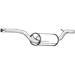 Silencieux d'échappement Central Pour Ford C-Max Focus II Turnier Volvo C30