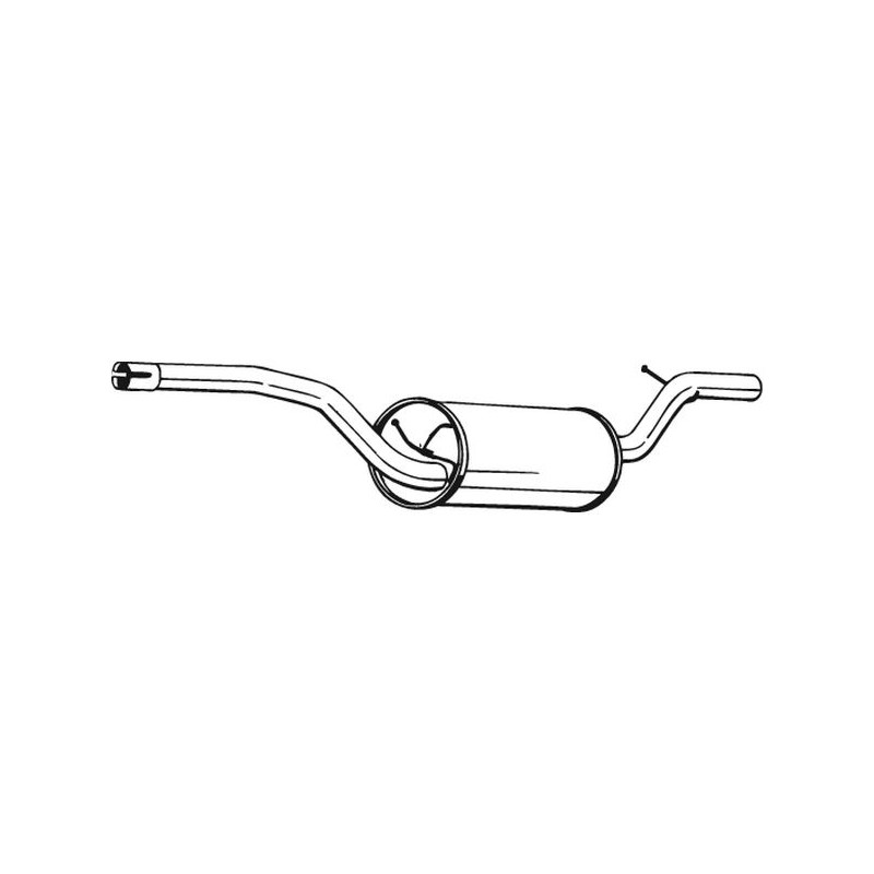 Silencieux d'échappement Central Pour Ford C-Max Focus II Turnier Volvo C30