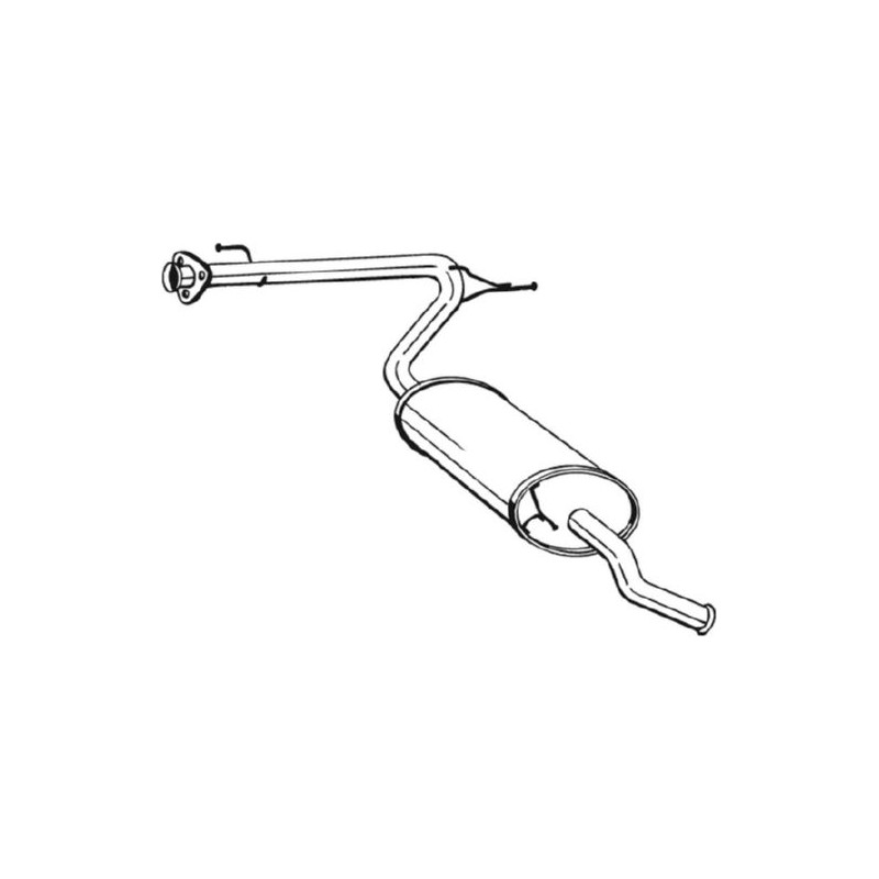 Silencieux d'échappement Arrière Pour Peugeot Fiat Citroën 1726PN 1344237080
