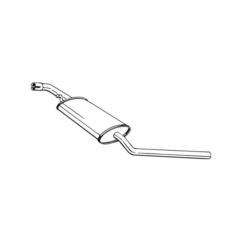 Silencieux d'échappement Central Pour VW California T4 Camper 074253409S