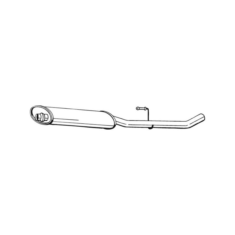 Silencieux d'échappement Central Pour Peugeot Fiat Citroën Lancia 1717J6