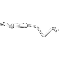 Silencieux d'échappement Central Pour VW Golf I Cabriolet Jetta 161253209A