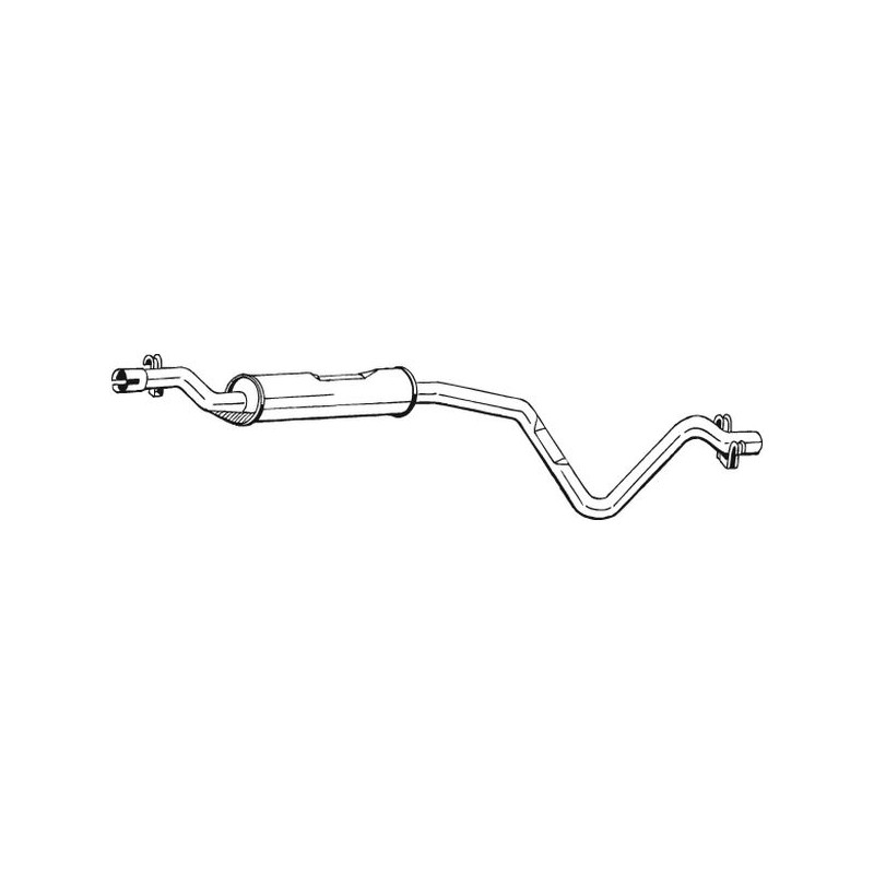 Silencieux d'échappement Central Pour VW Golf I Cabriolet Jetta 161253209A