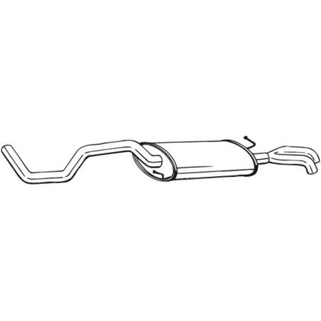 Silencieux d'échappement Arrière Pour VW Polo/Polo Classic Variant Seat