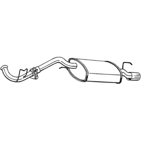 Silencieux d'échappement Arrière Pour Renault Clio I 7700812734 7700812735