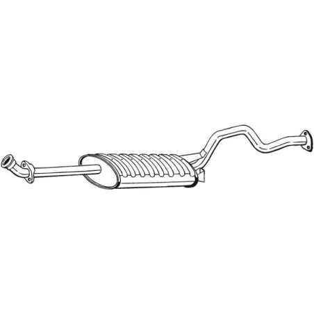 Silencieux d'échappement Central Pour Mitsubishi Pajero II MR187151 MR204857