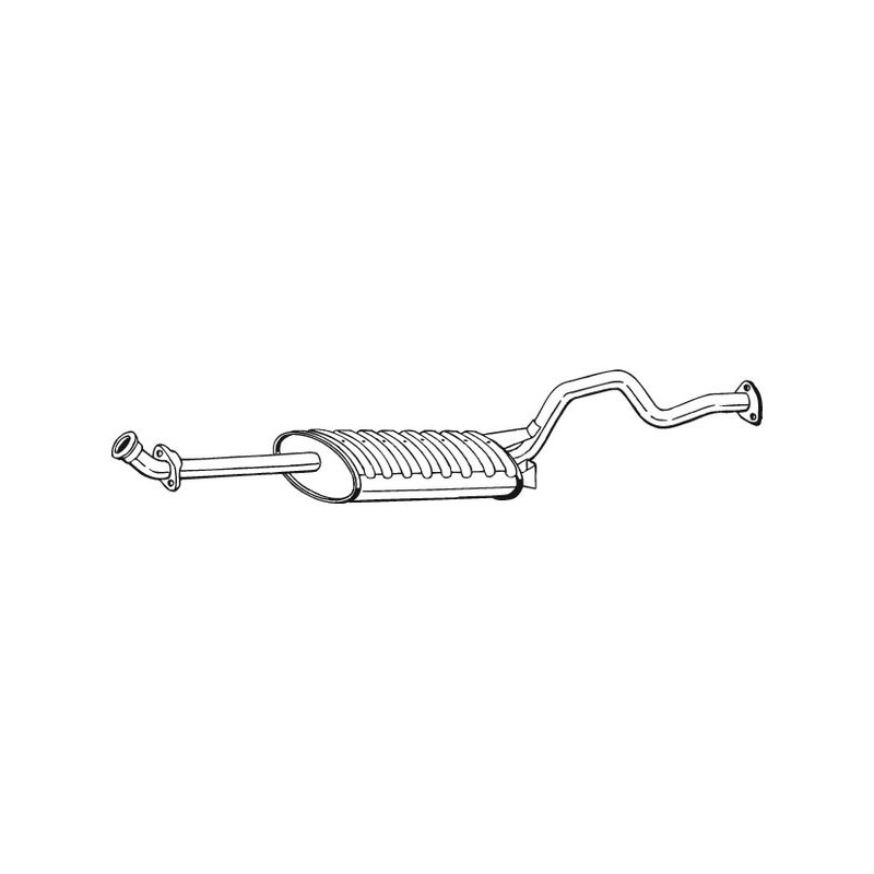 Silencieux d'échappement Central Pour Mitsubishi Pajero II MR187151 MR204857