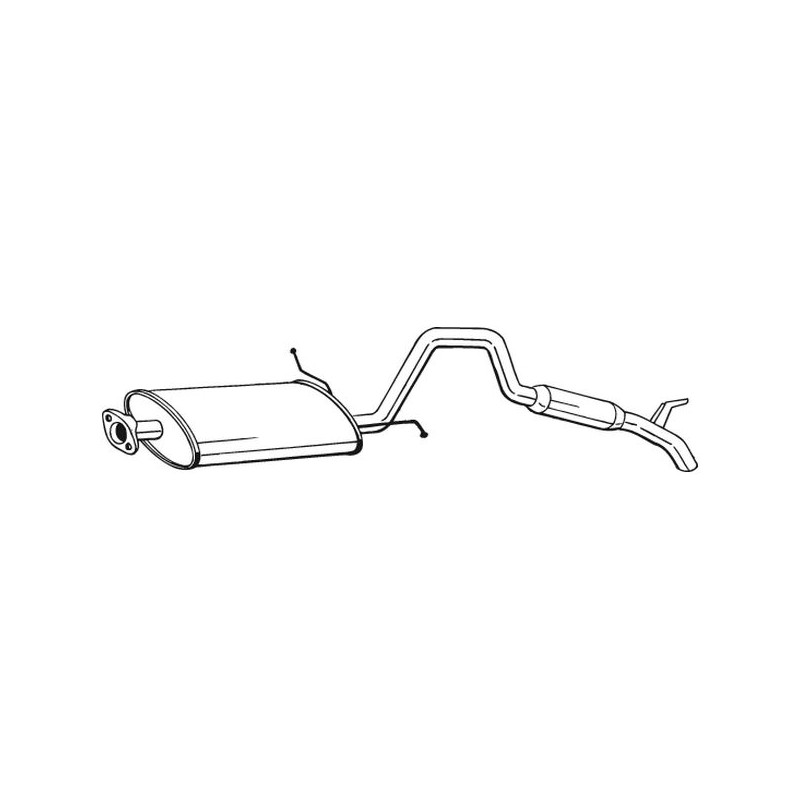 Silencieux d'échappement Arrière Pour Suzuki Vitara Cabrio X-90 1430058B10