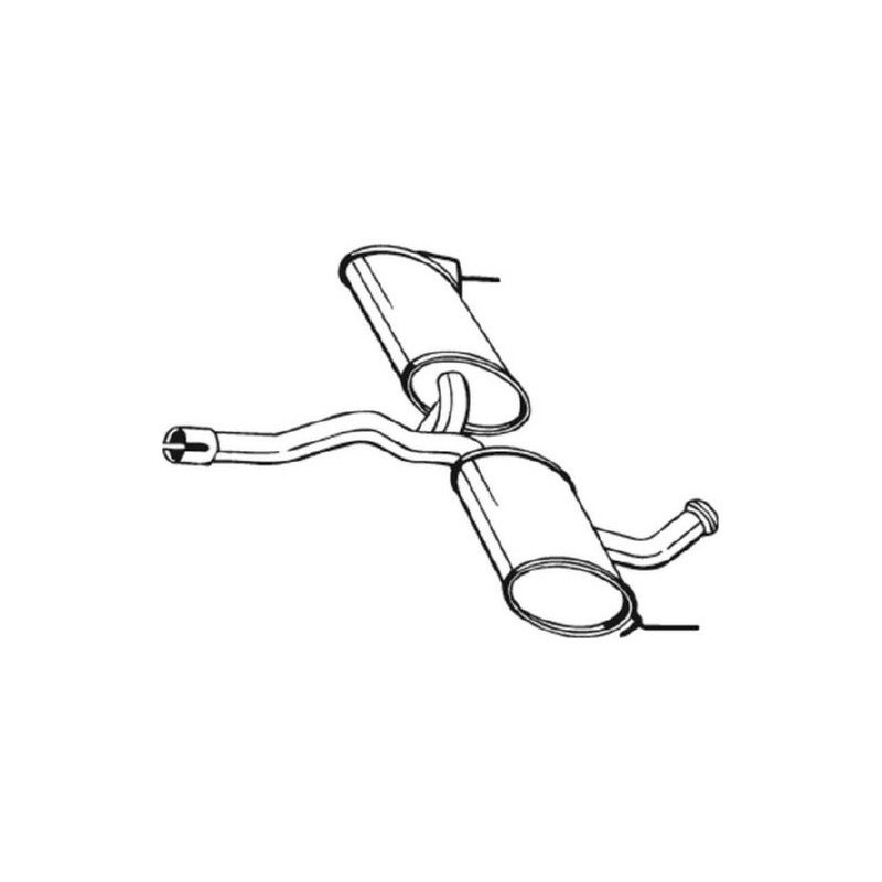 Silencieux d'échappement Central Pour Renault Laguna I Grandtour 7700840236