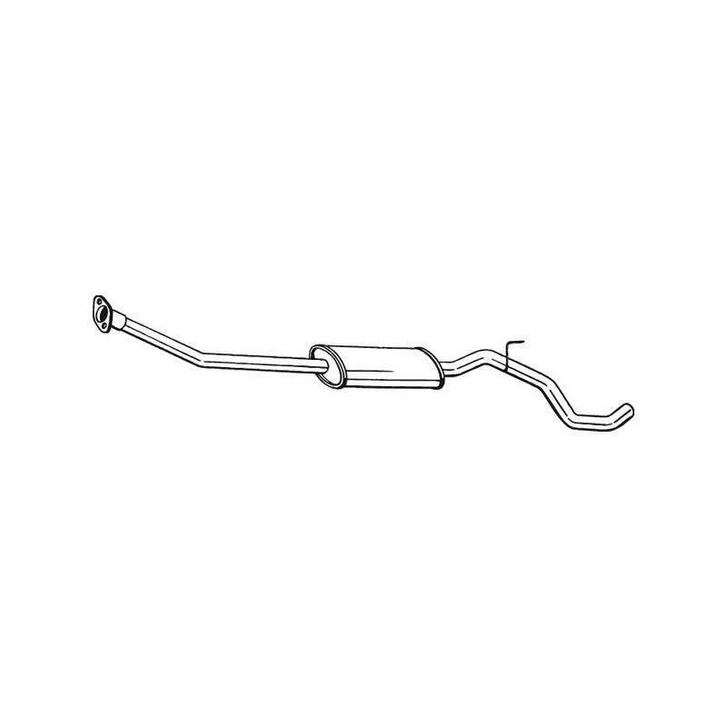 Silencieux d'échappement Central Pour Nissan Note 203001U61A